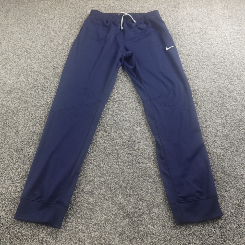Nike Pants Mens XL Blue Swoosh Drawstring Warmup Jogger Sweatpants Workout Gym